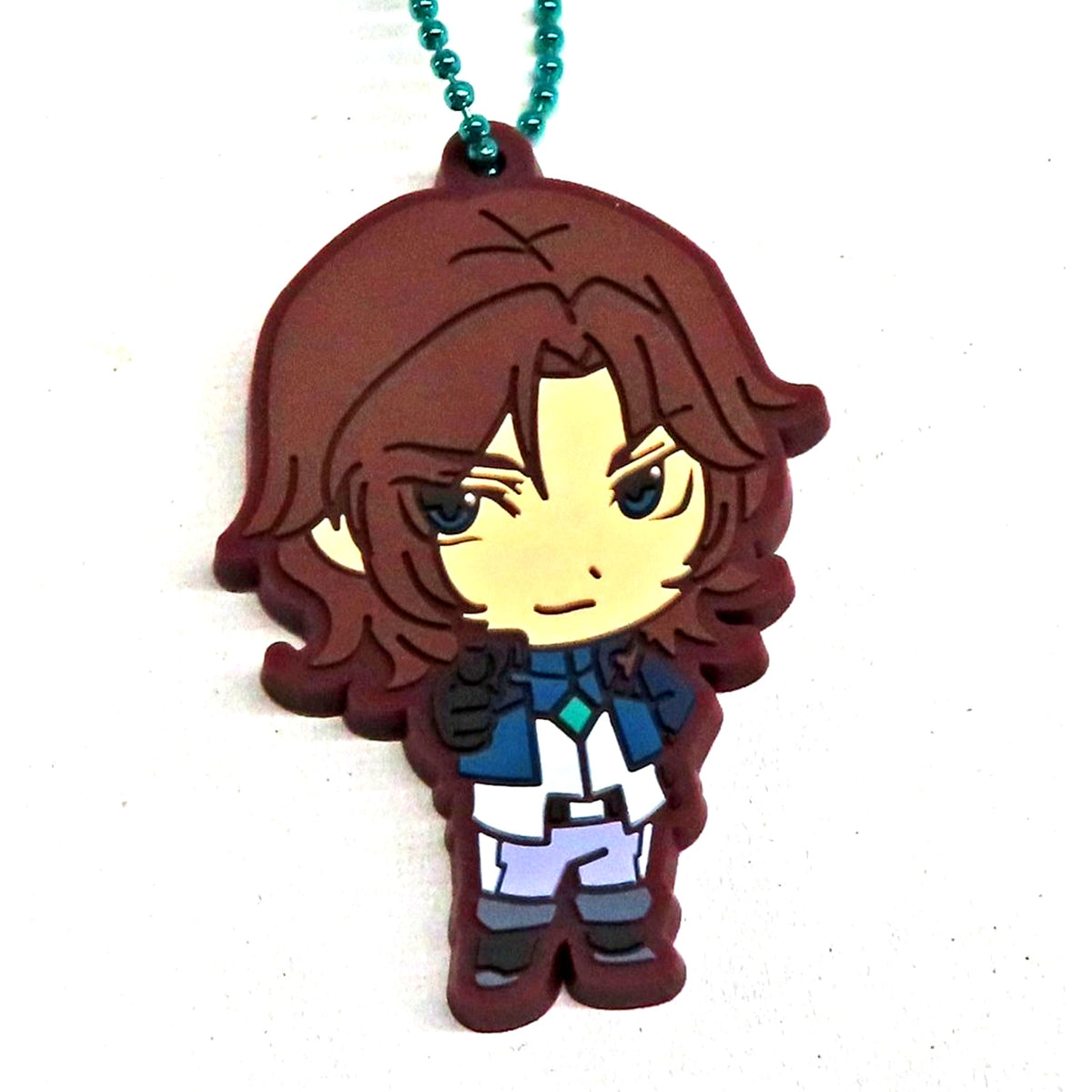Lockon Stratos Lyle Mobile Suit Gundam 00 Capsule Rubber Mascot [USED]