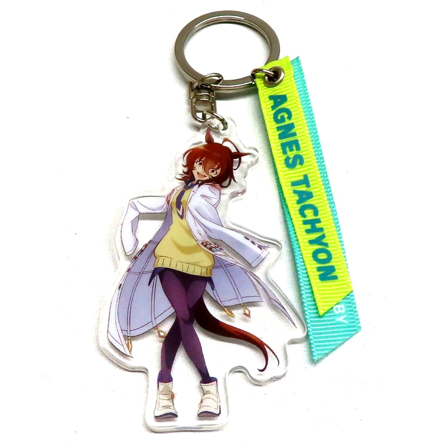 Agnes Tachyon Movie Uma Musume Pretty Derby Beginning of a New Era Ribbon Keychain Theater Goods [USED]