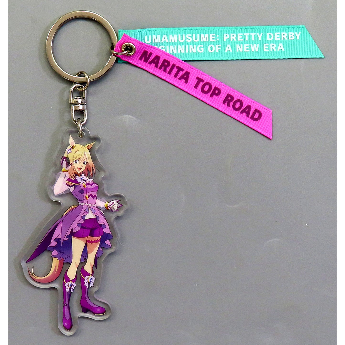 Narita Top Road Umamusume Pretty Derby Beginning of a New Era Movie Ribbon Keychain Theater Goods [USED]