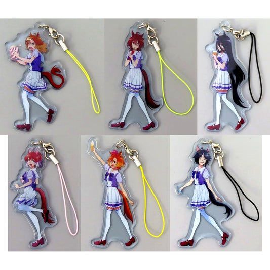 Set of 6 Movie Uma Musume Pretty Derby Beginning of a New Era PVC Charm Collection Theater Goods [USED]