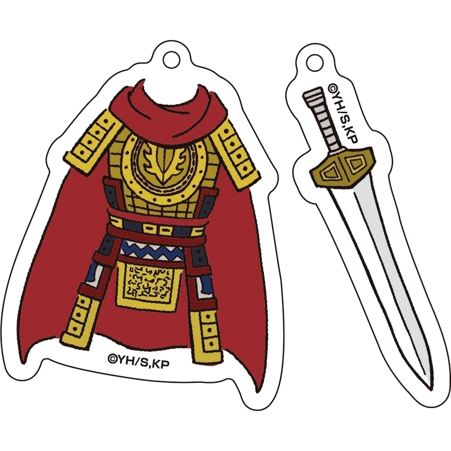 Zheng Ying 2 Kingdom Motif Acrylic Keychain [USED]