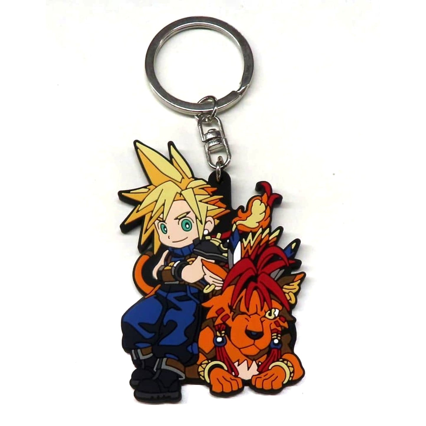 Final Fantasy VII Rebirth Cloud Red XIII Rubber Keychain Epos Card Members Only Exclusive Benefits for Purchasing Eligible Products Keychains [USED]
