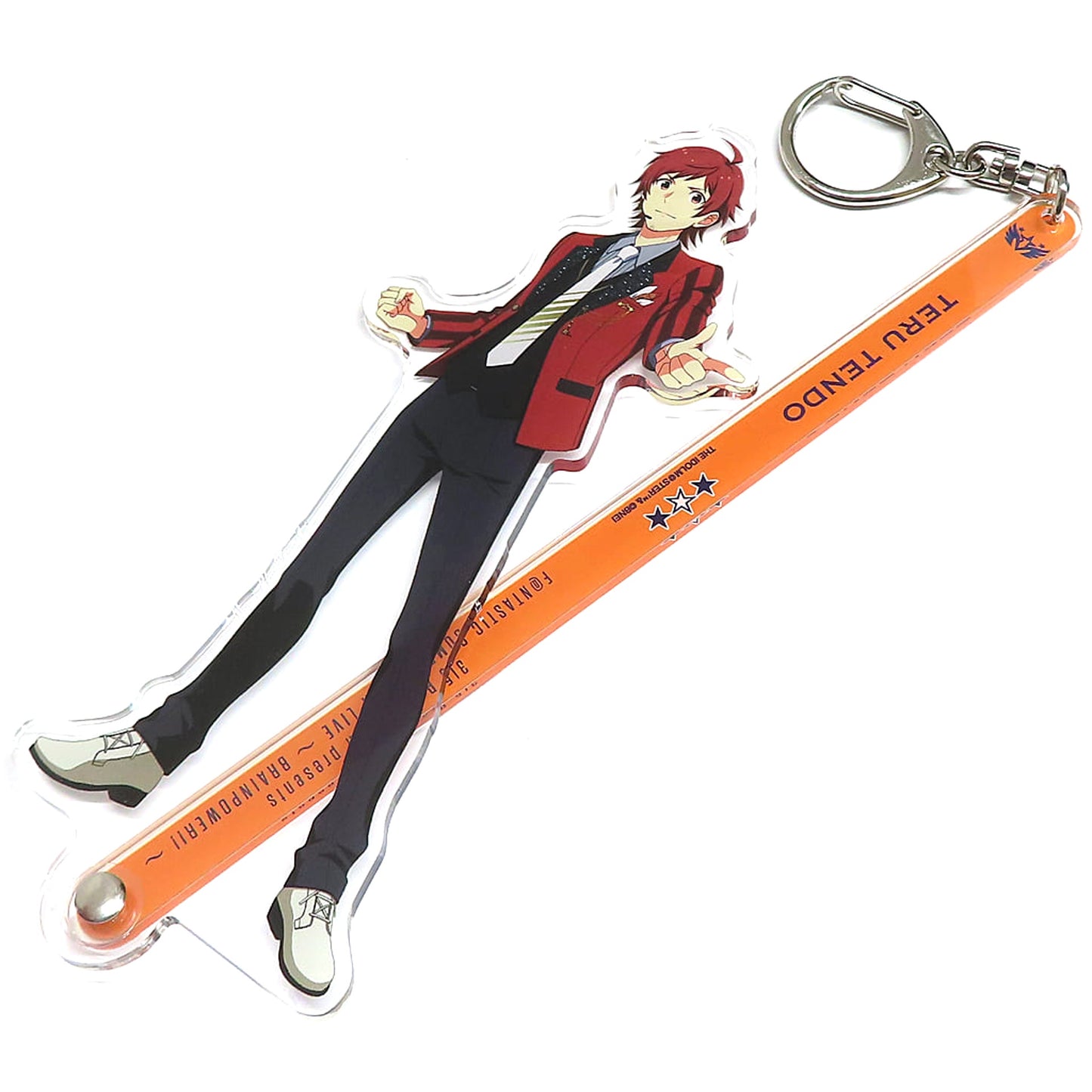THE IDOLM@STER SideM Teru Tendo Official Stick Keychain 315 Production Presents F@Ntastic Combination Live Brainpower!! Limited Keychains [USED]