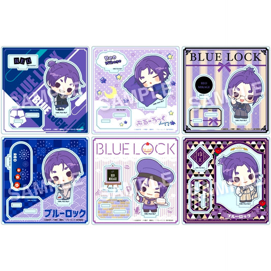 Set of 6 Reo Mikage Blue Lock Select Collection Acrylic Stand [USED]