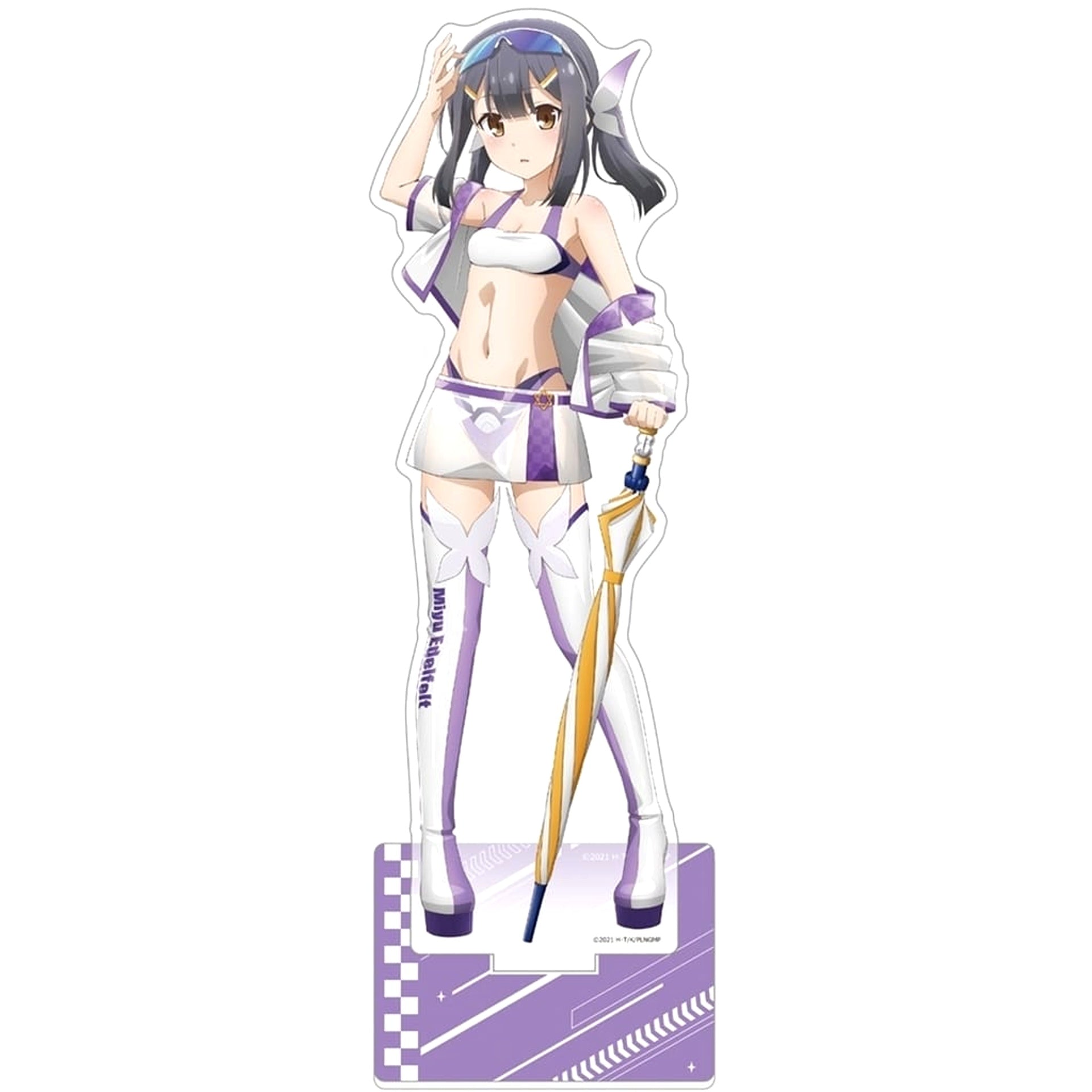 Fate/kaleid liner Prisma Illya: Licht Nameless Girl Miyu Edelfelt Race Queen Original Illustration Extra-Large Acrylic Stand Acrylic Stands [USED]
