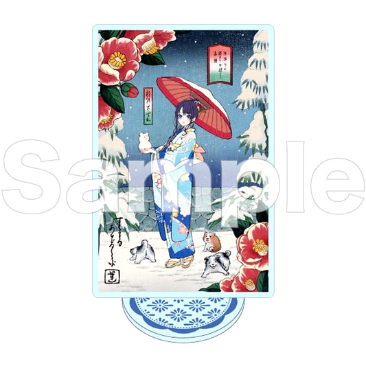 Sayaka Murano B Love Live! Hasunosora Girls' High School Idol Club Card Acrylic Stand Kaga Yuzen Collabo Card Ver. [USED]