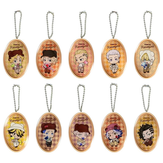 Chifuyu Matsuno, etc. Tokyo Revengers #Oshitoame with White Day Mini Chara Acrylic Keychain 3rd All 10 Types Set Key Chain [USED]
