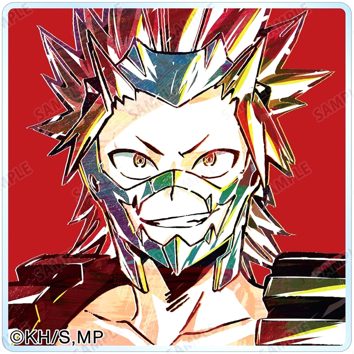 My Hero Academia Eijiro Kirishima Trading Ani-Art Vol. 1 Acrylic Tile Acrylic Stands [USED]