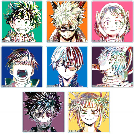 Set of 8 My Hero Academia Trading Ani-Art 2nd Acrylic Tile [USED]