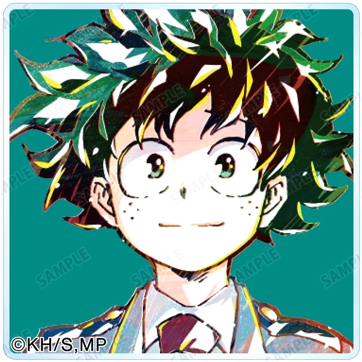 My Hero Academia Izuku Midoriya Trading Ani-Art Vol. 4 vol. 2 Acrylic Tile ver. A Acrylic Stands [USED]