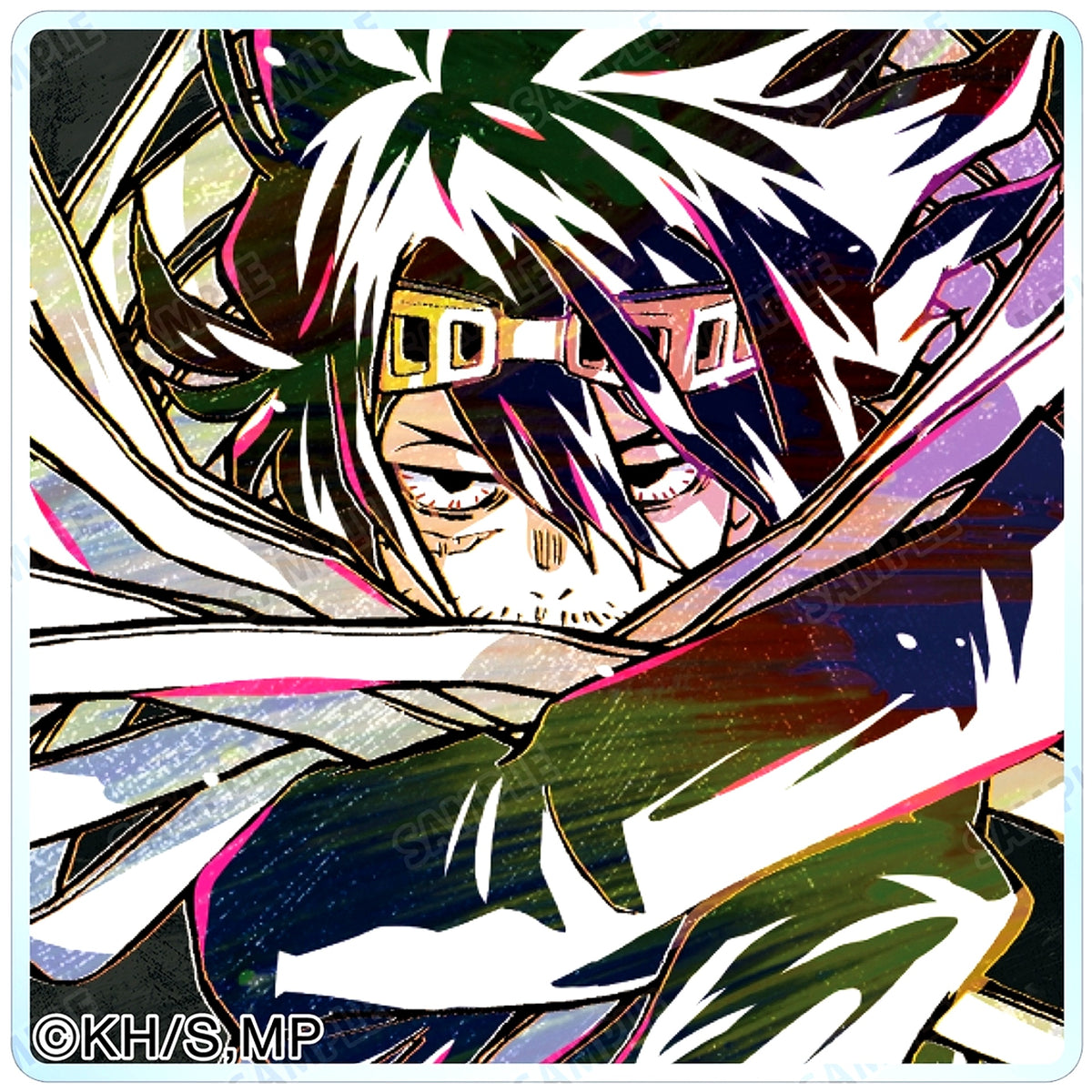Eraser Head B My Hero Academia Trading Ani-Art Vol. 5 Ver. B Acrylic Tile [USED]