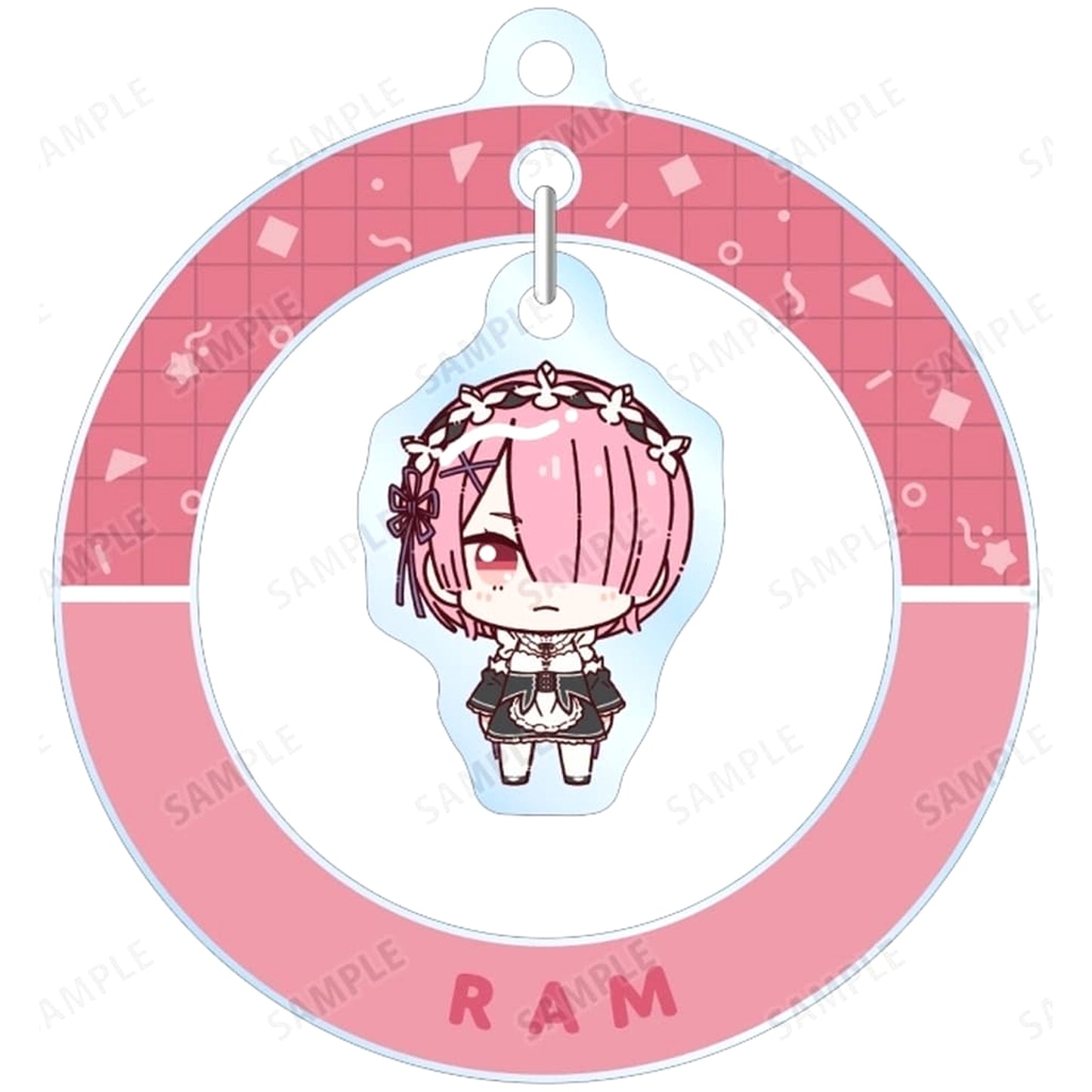 Re:ZERO -Starting Life in Another World- Ram Chokonto! Trading Yurayura Acrylic Keychain Keychains [USED]