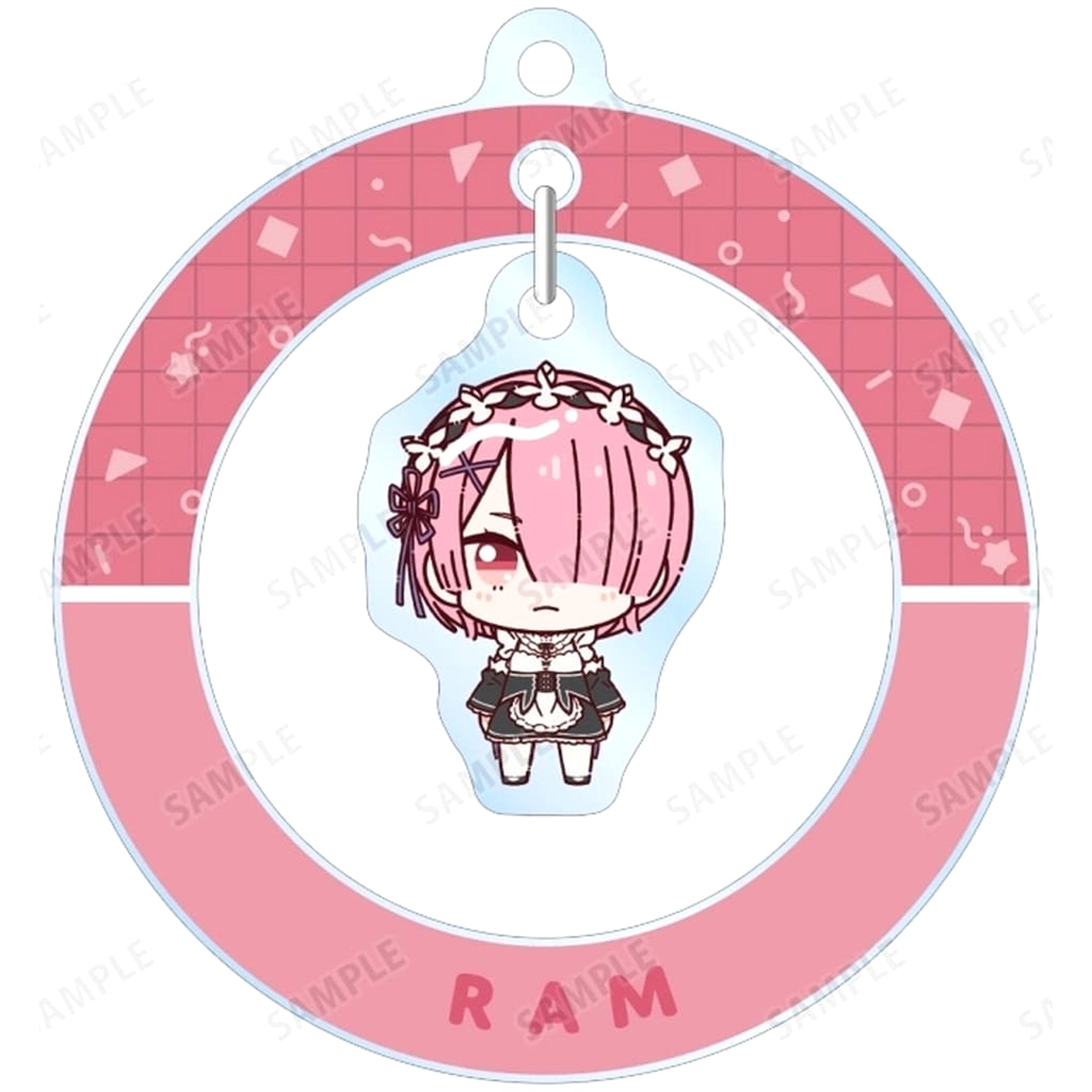 Re:ZERO -Starting Life in Another World- Ram Chokonto! Trading Yurayura Acrylic Keychain Keychains [USED]