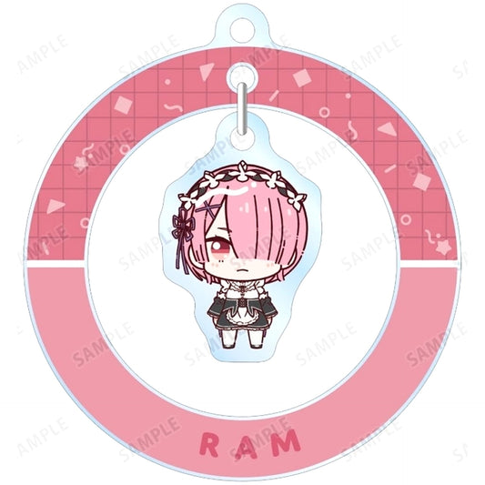 Re:ZERO -Starting Life in Another World- Ram Chokonto! Trading Yurayura Acrylic Keychain Keychains [USED]