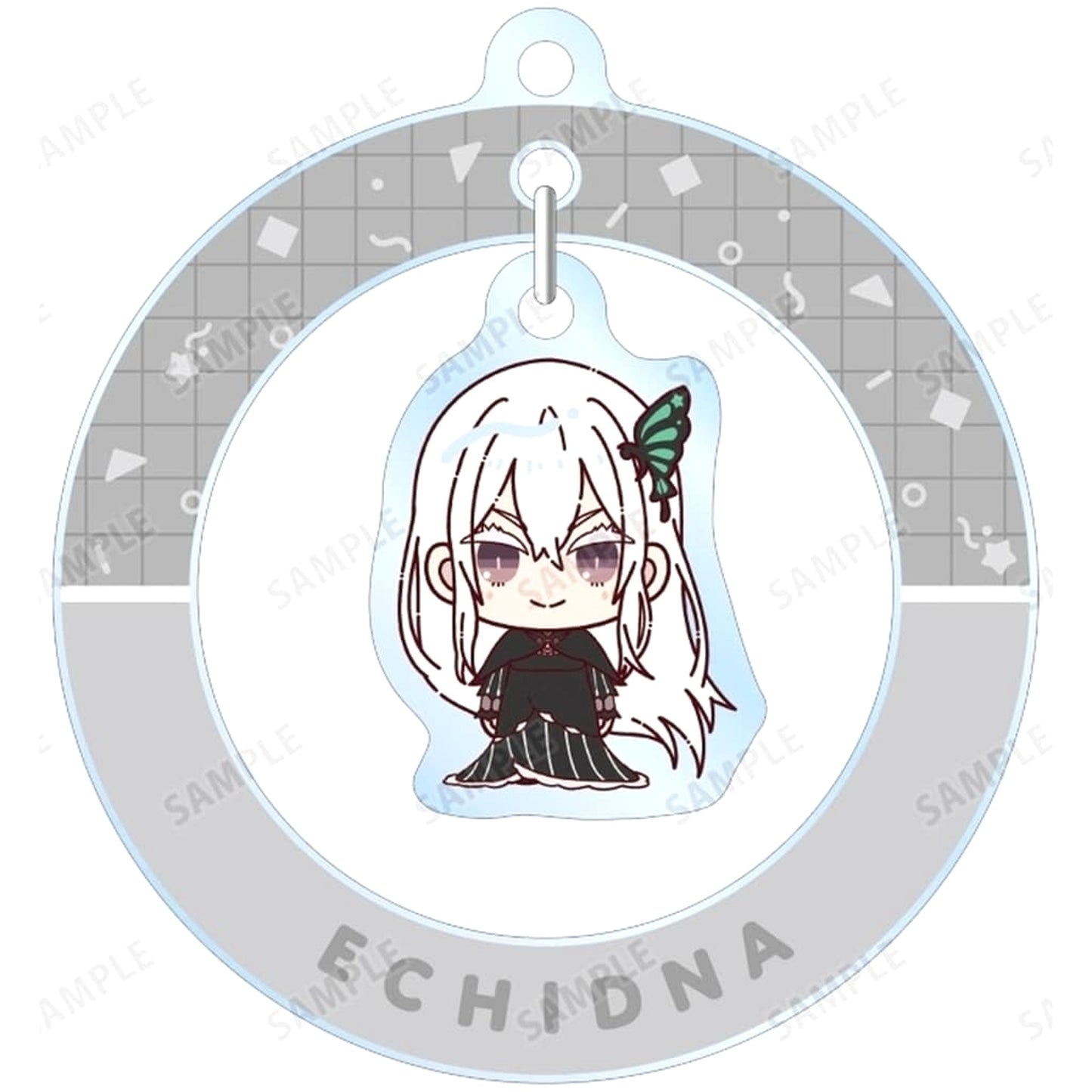 Re:ZERO -Starting Life in Another World- Echidna Chokonto! Trading Yurayura Acrylic Keychain Keychains [USED]