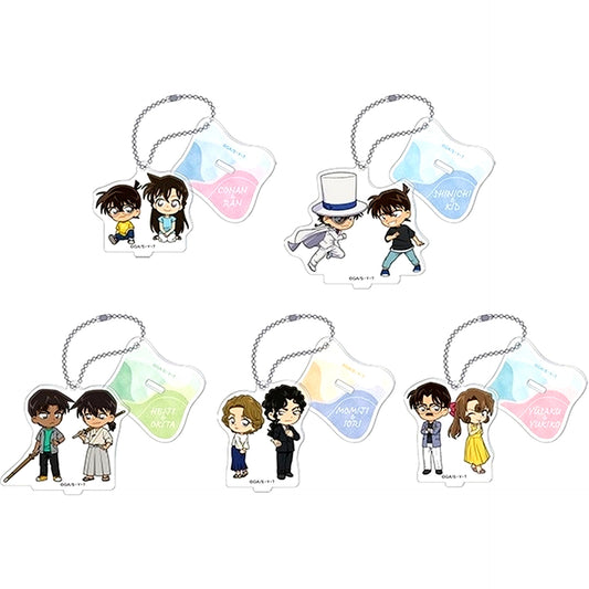 Set of 5 Detective Conan Acrylic Keychain Collection with Stand [USED]