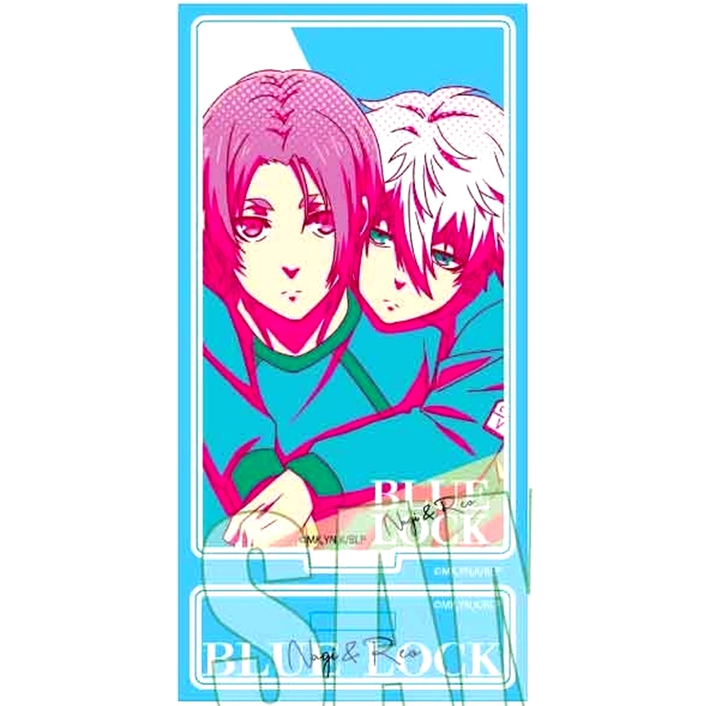 Seishiro Nagi and Reo Mikage POP-TONE Acrylic Figure BLUELOCK [USED]
