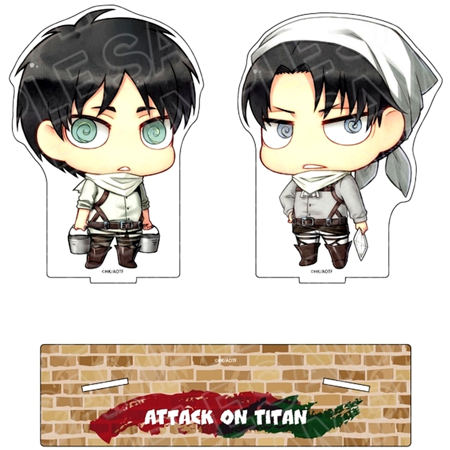 Eren Yeager & Levi Ackerman Attack on Titan Acrylic Pair Stand [USED]