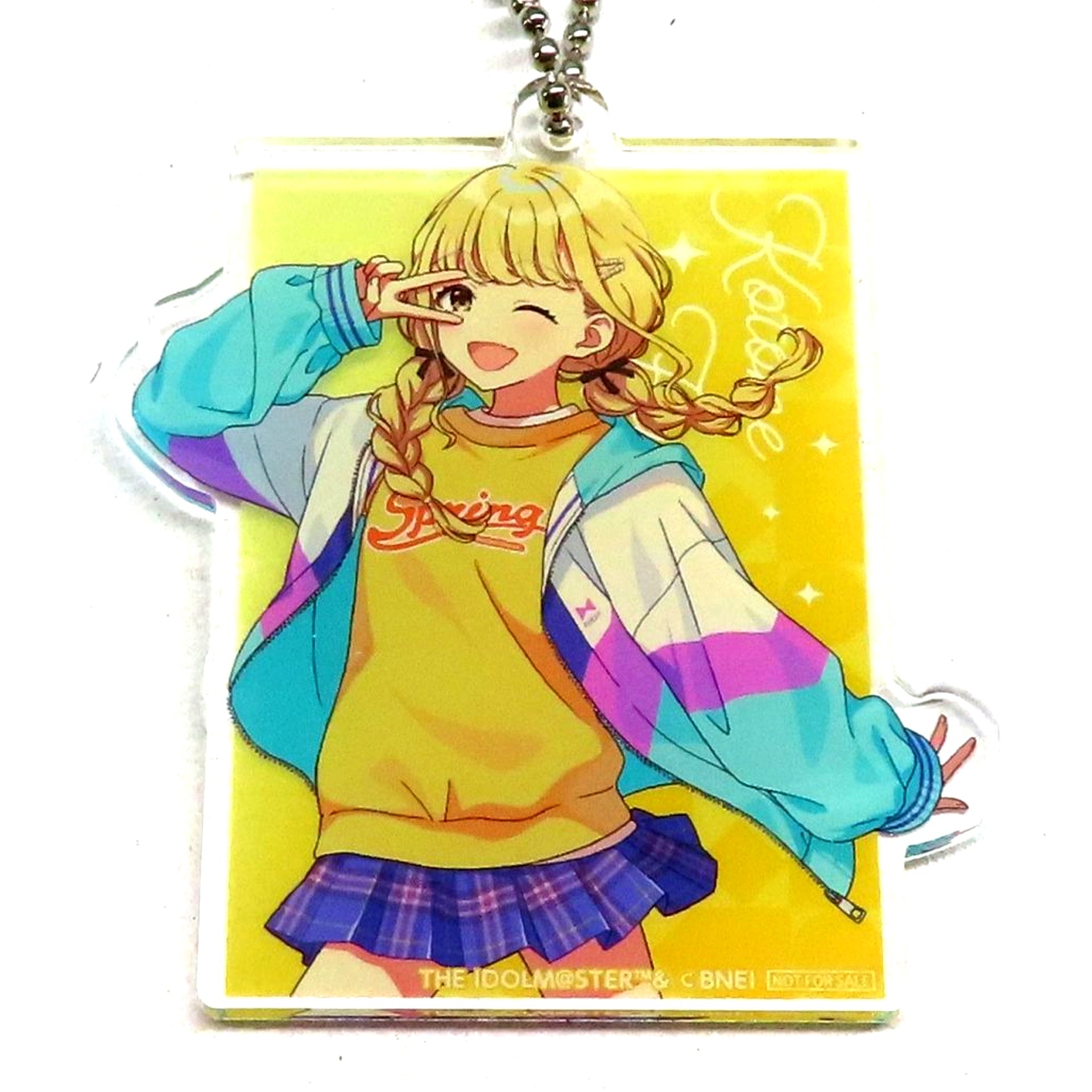 Kotone Fujita Gakuen Idolmaster Acrylic Keychain HOP! STEP! JUMP! Campaign in Namco Crane Game Play Bonus [USED]