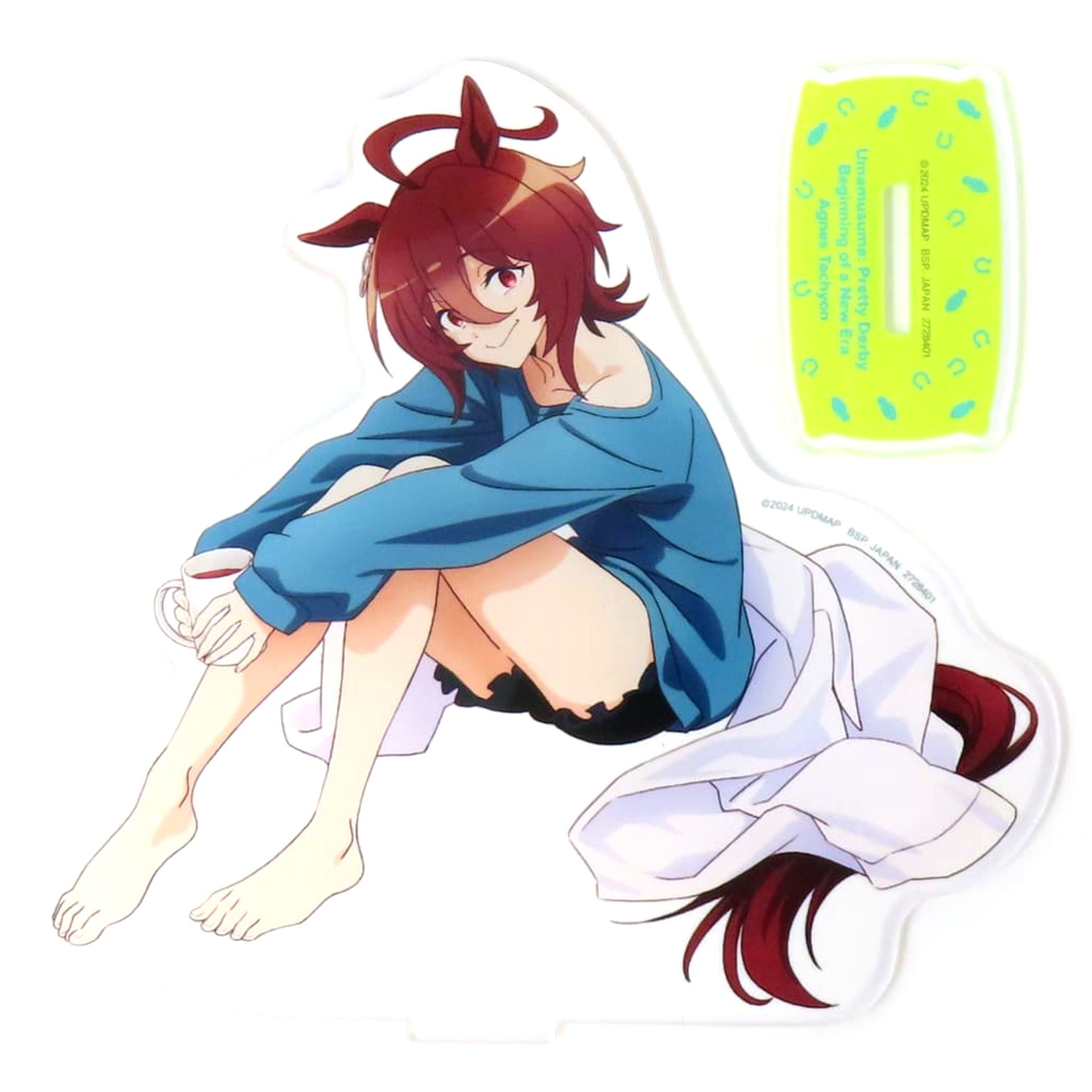 Agnes Tachyon Umamusume Pretty Derby: Beginning of a New Era Big Acrylic Plate with Stand Relax time NAMCO Promotion Relax time Namco Exclusive [USED]