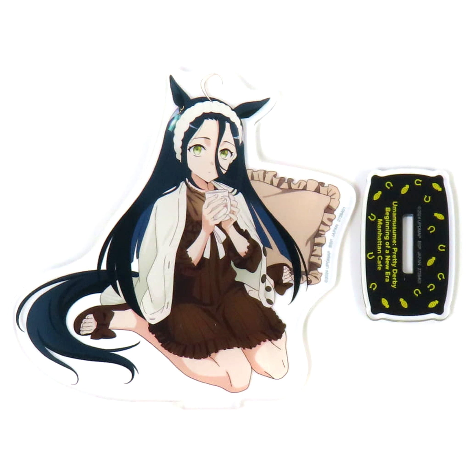 Manhattan Cafe Umamusume Pretty Derby: Beginning of a New Era Big Acrylic Plate with Stand Relax time NAMCO Promotion Relax time Namco Exclusive [USED]