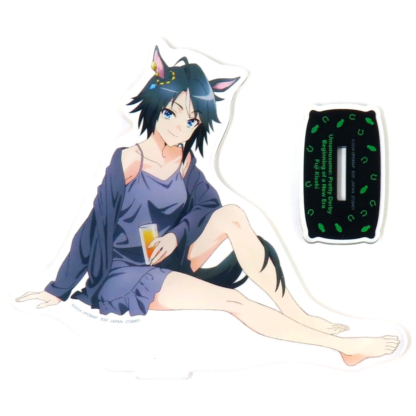 Fuji Kiseki Umamusume Pretty Derby: Beginning of a New Era Big Acrylic Plate with Stand Relax time NAMCO Promotion Relax time Namco Exclusive [USED]