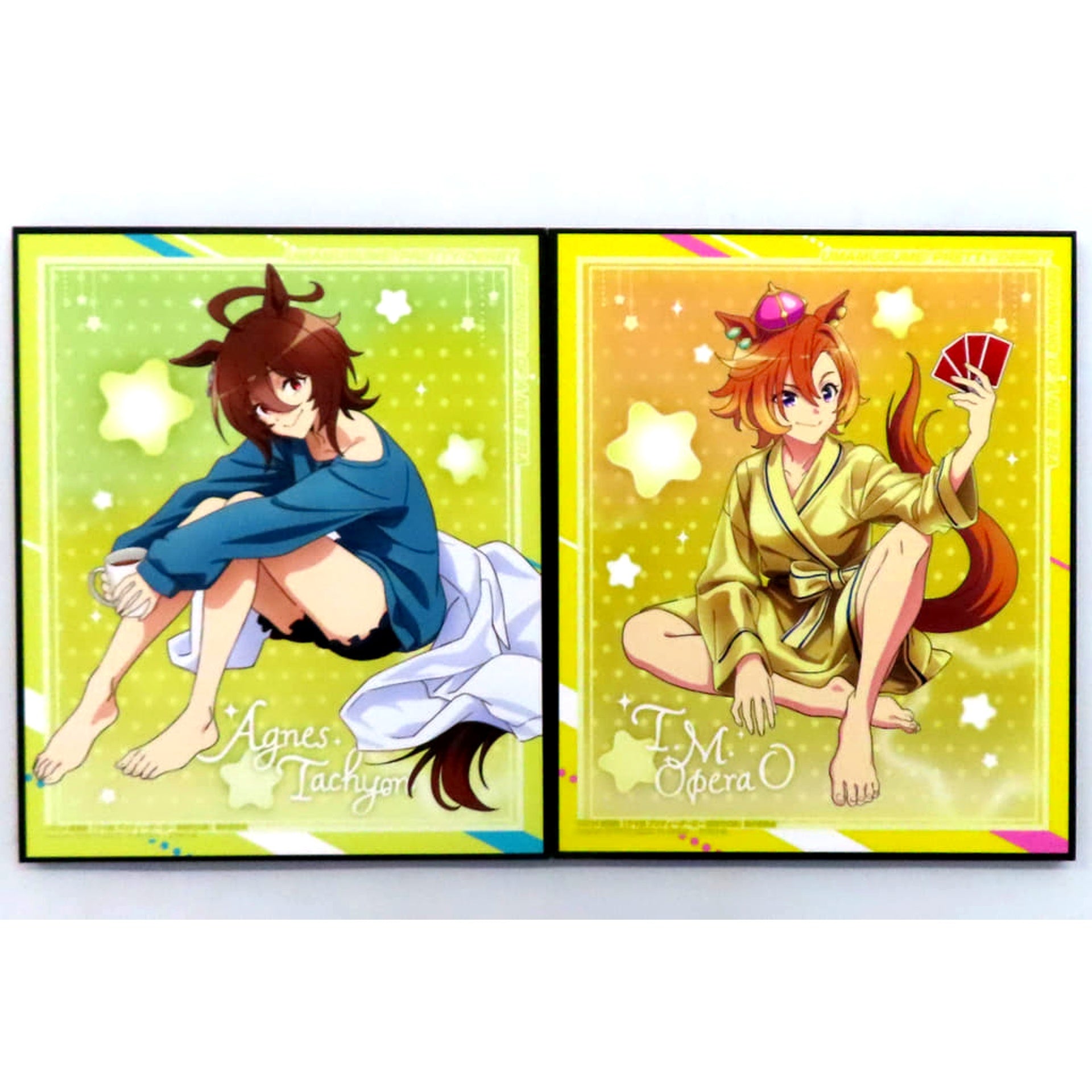 Umamusume Pretty Derby: Beginning of a New Era Set of 2 Art Plate Vol.3 NAMCO Promotion Relax time Namco Exclusive [USED]
