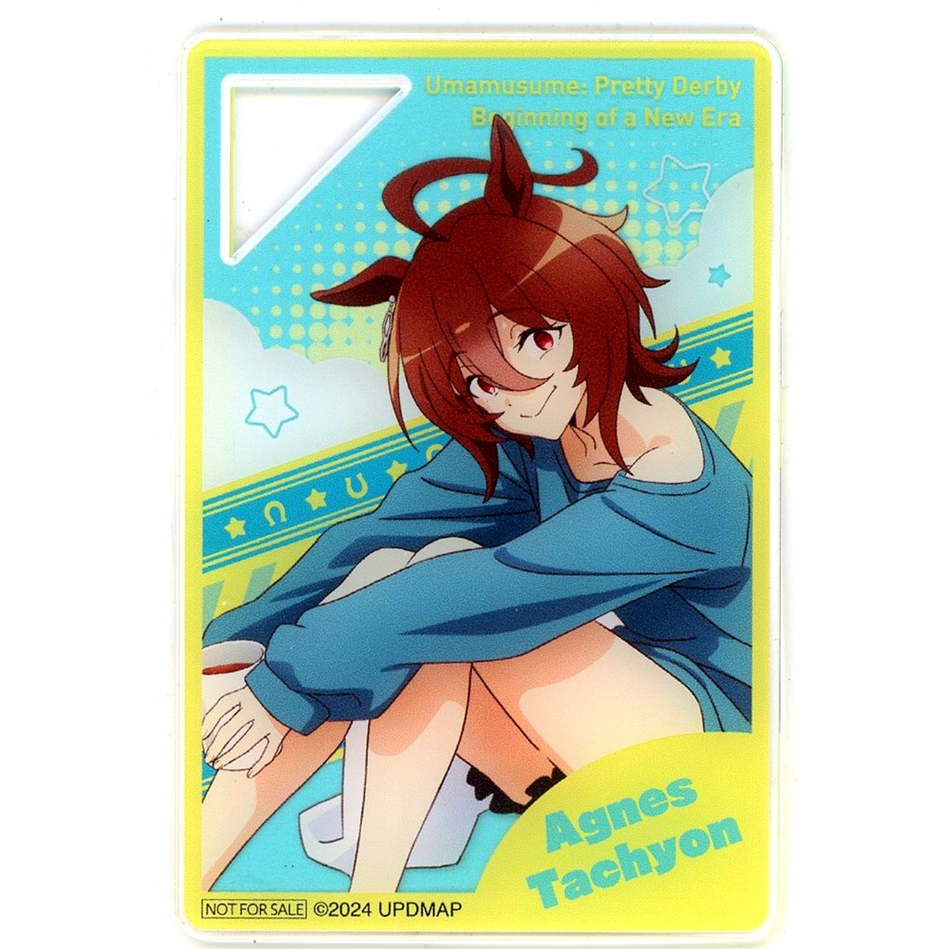 Agnes Tachyon Uma Musume Pretty Derby the Movie Beginning of a New Era NAMCO Promotion Relax time Namco Limited Crane Game Play Bonus Part 2 Mini Acrylic Plate [USED]