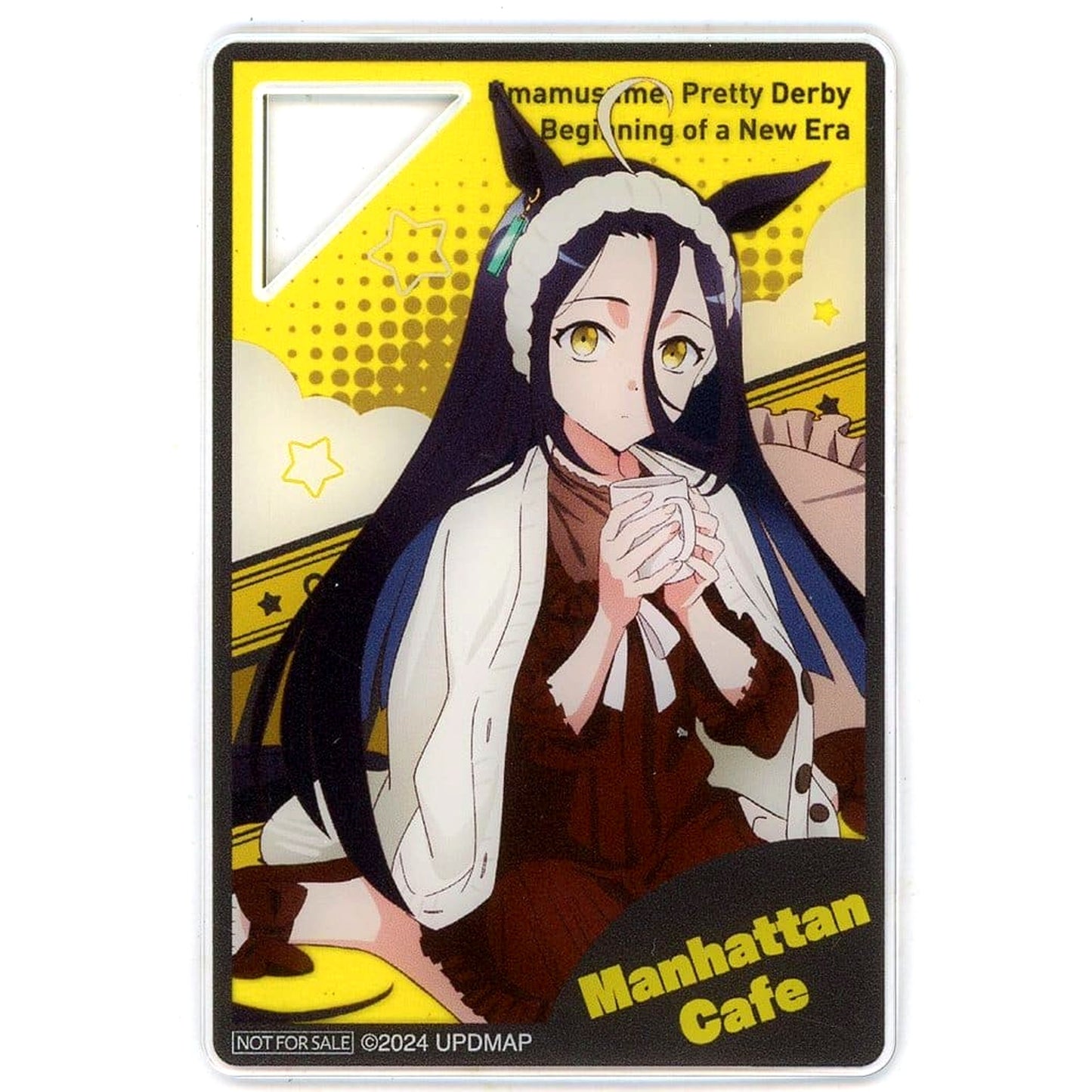 Manhattan Cafe Umamusume: Pretty Derby The Movie The Door to a New Era Mini Acrylic Plate NAMCO Promotion Relax Time NAMCO Limited Crane Game Play Bonus Vol.2 [USED]
