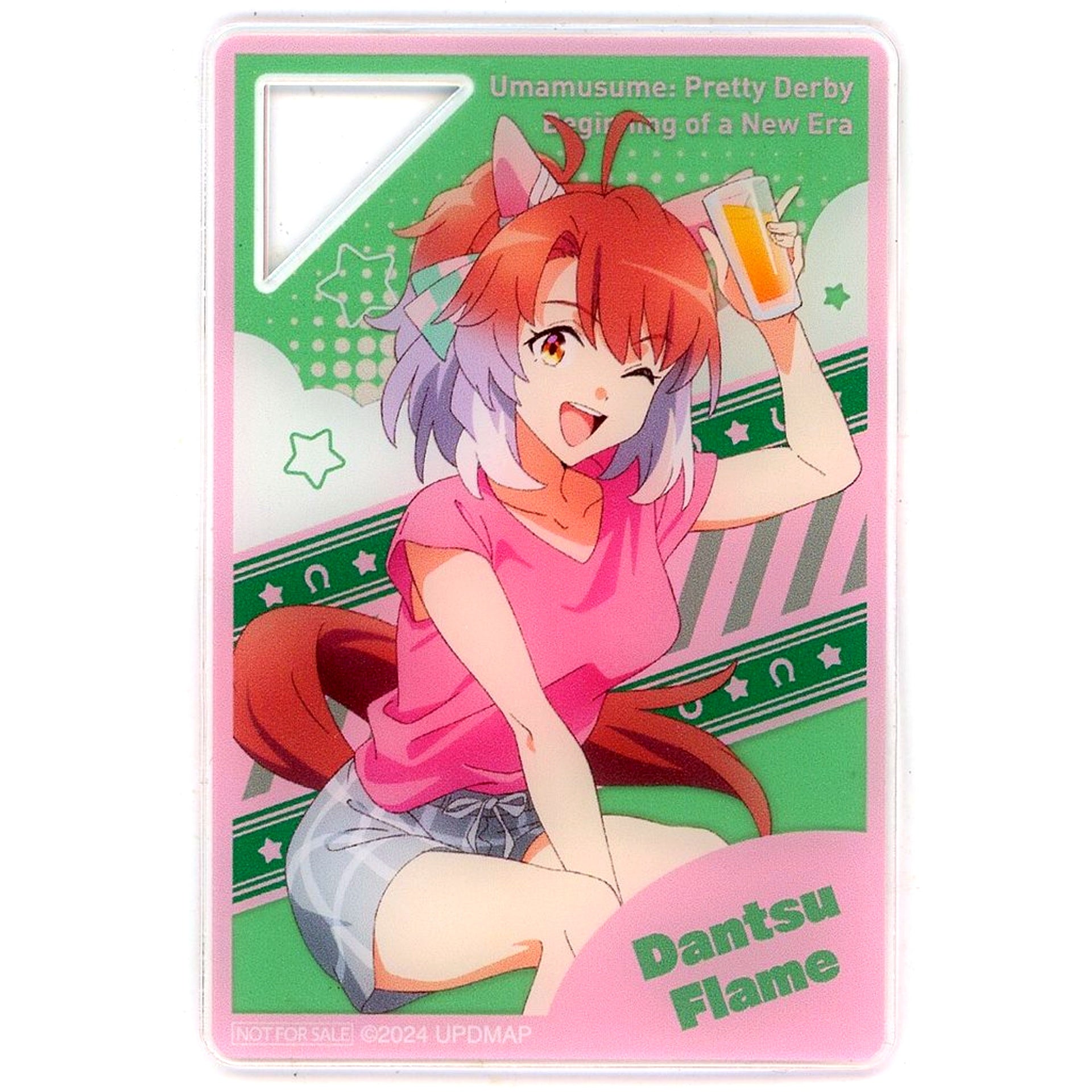 Dantsu Flame Mini Acrylic Plate Uma Musume Movie Beginning of a New Era Namco Promotion Relax time Crane Game Bonus Item [USED]
