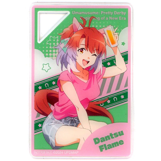 Dantsu Flame Mini Acrylic Plate Uma Musume Movie Beginning of a New Era Namco Promotion Relax time Crane Game Bonus Item [USED]