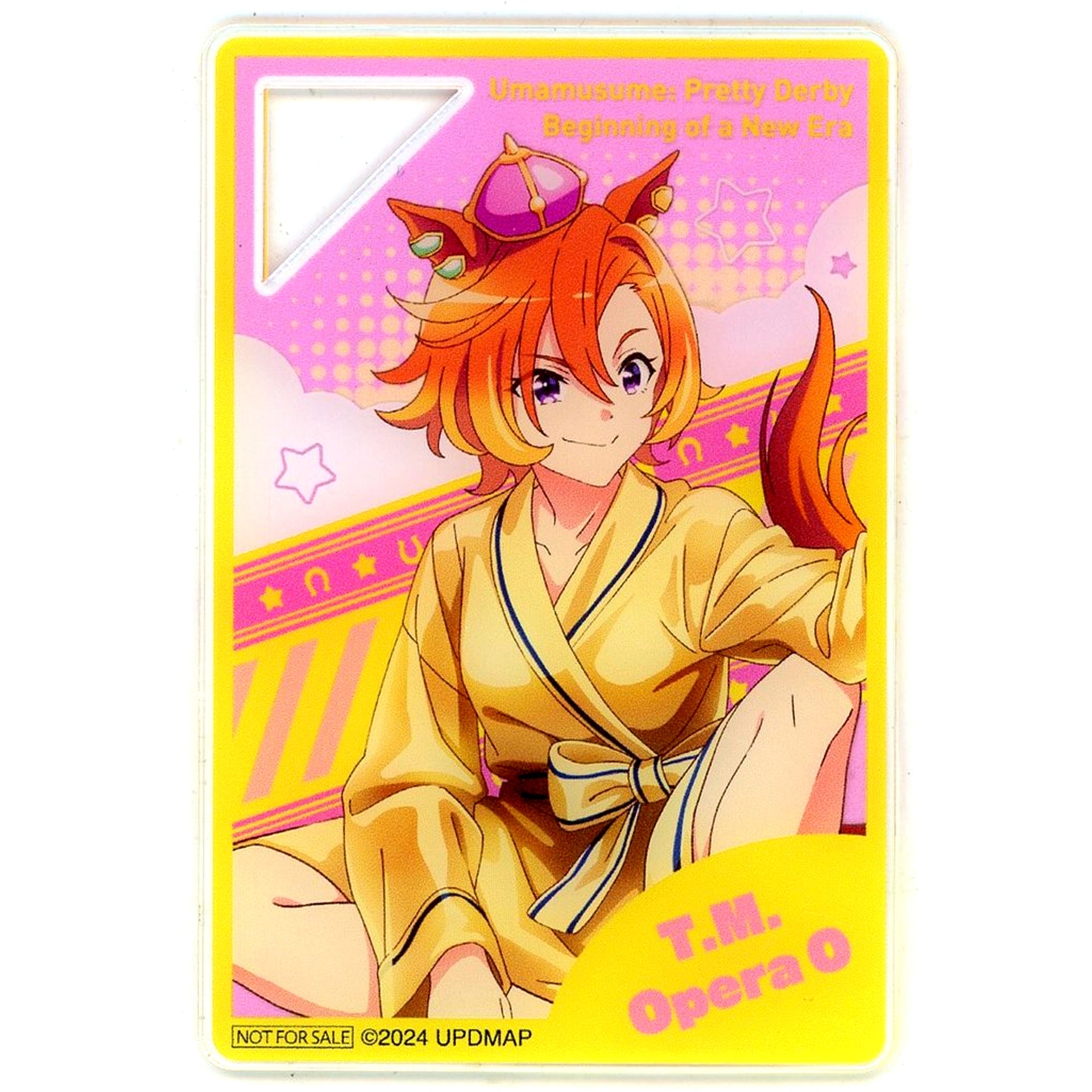 T.M. Opera O Mini Acrylic Plate Uma Musume Movie Beginning of a New Era Namco Promotion Relax time Crane Game Bonus Item [USED]