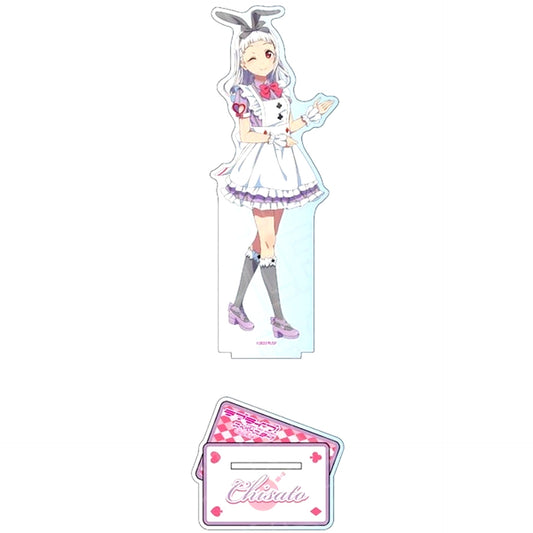 Chisato Arashi Big Acrylic Stand Tea Salon Maid Ver. THE Chara CAFE STAND x Love Live! Superstar!! [USED]