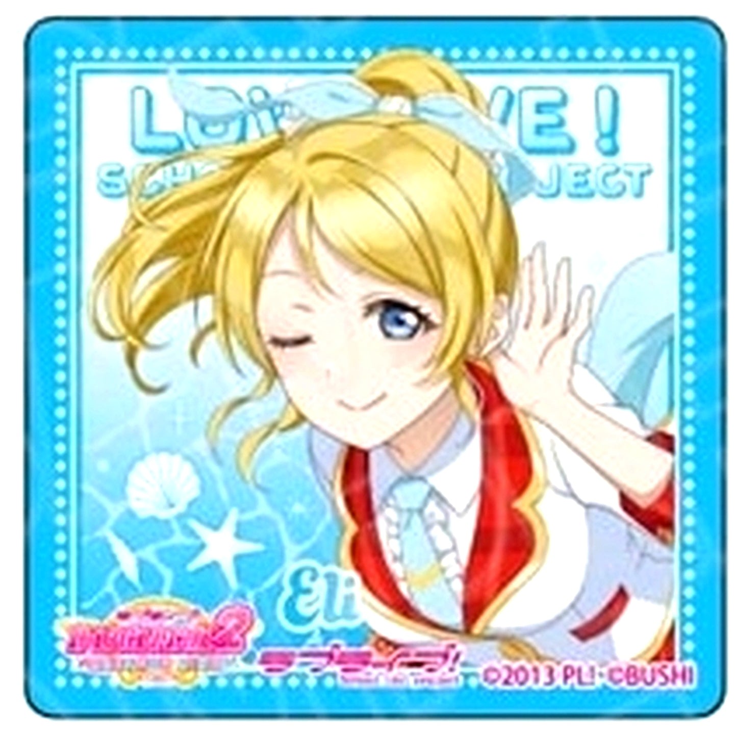 Eli Ayase THE Chara CAFE Shinsaibashi OPA Store x Love Live! Series 2024 Acrylic Block u's [USED]