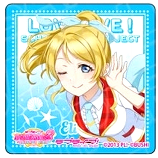 Eli Ayase THE Chara CAFE Shinsaibashi OPA Store x Love Live! Series 2024 Acrylic Block u's [USED]