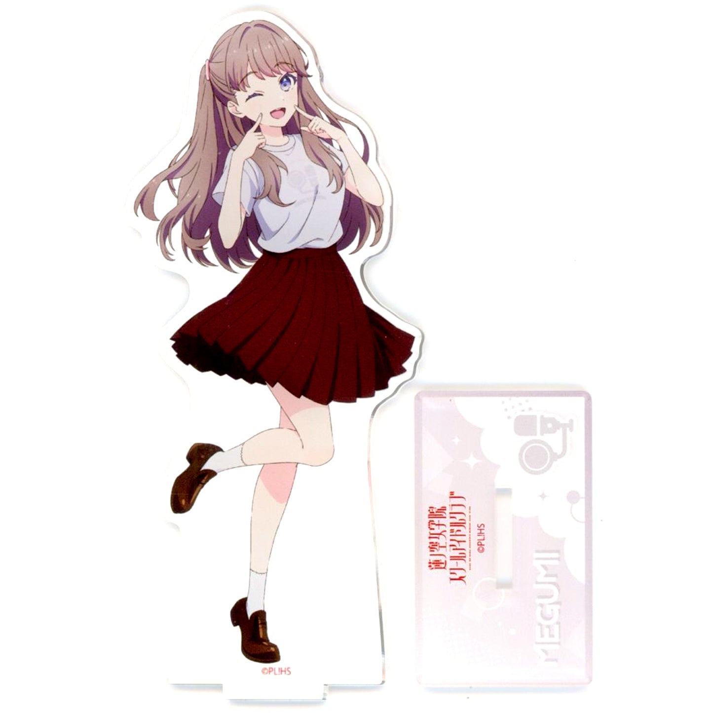 Megumi Fujishima Acrylic Figure Icon T-shirt Ver. Love Live! Hasunosora Girls' High School Idol Club [USED]