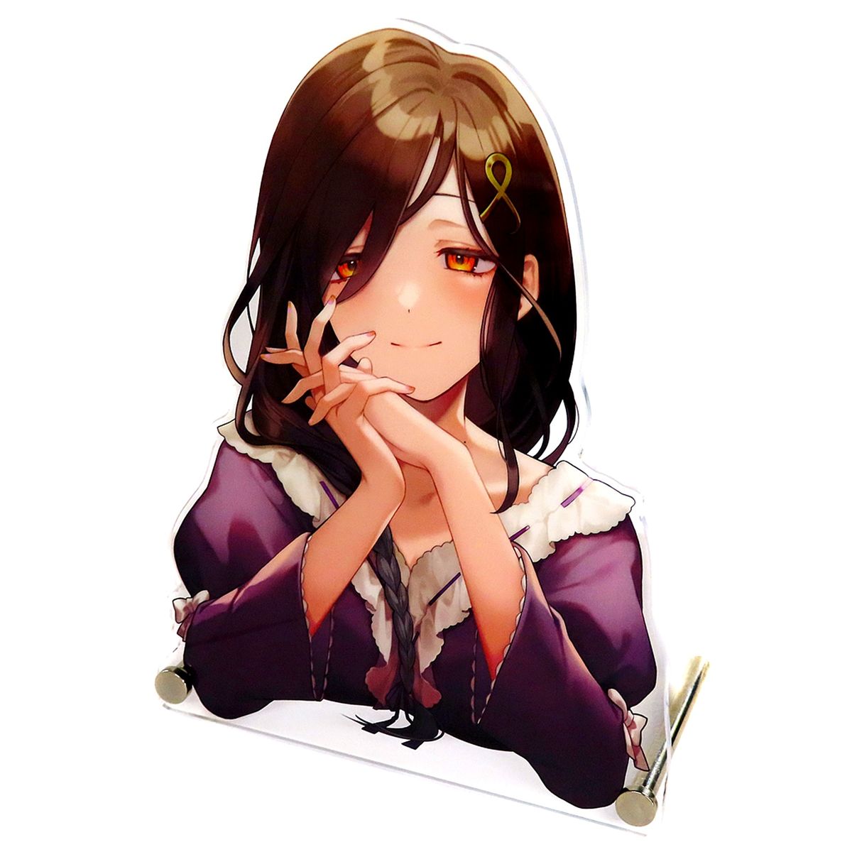 Shirayuki Tomoe Virtual YouTuber Nijisanji Die-Cut Acrylic Panel Soothing Goods [USED]