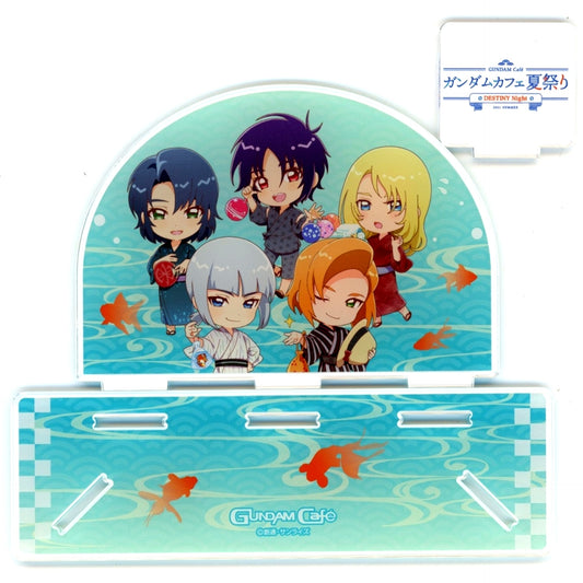 Group Mini Characters Mobile Suit Gundam SEED DESTINY x Gundam Cafe Summer Festival DESTINY Night Acrylic Stand [USED]