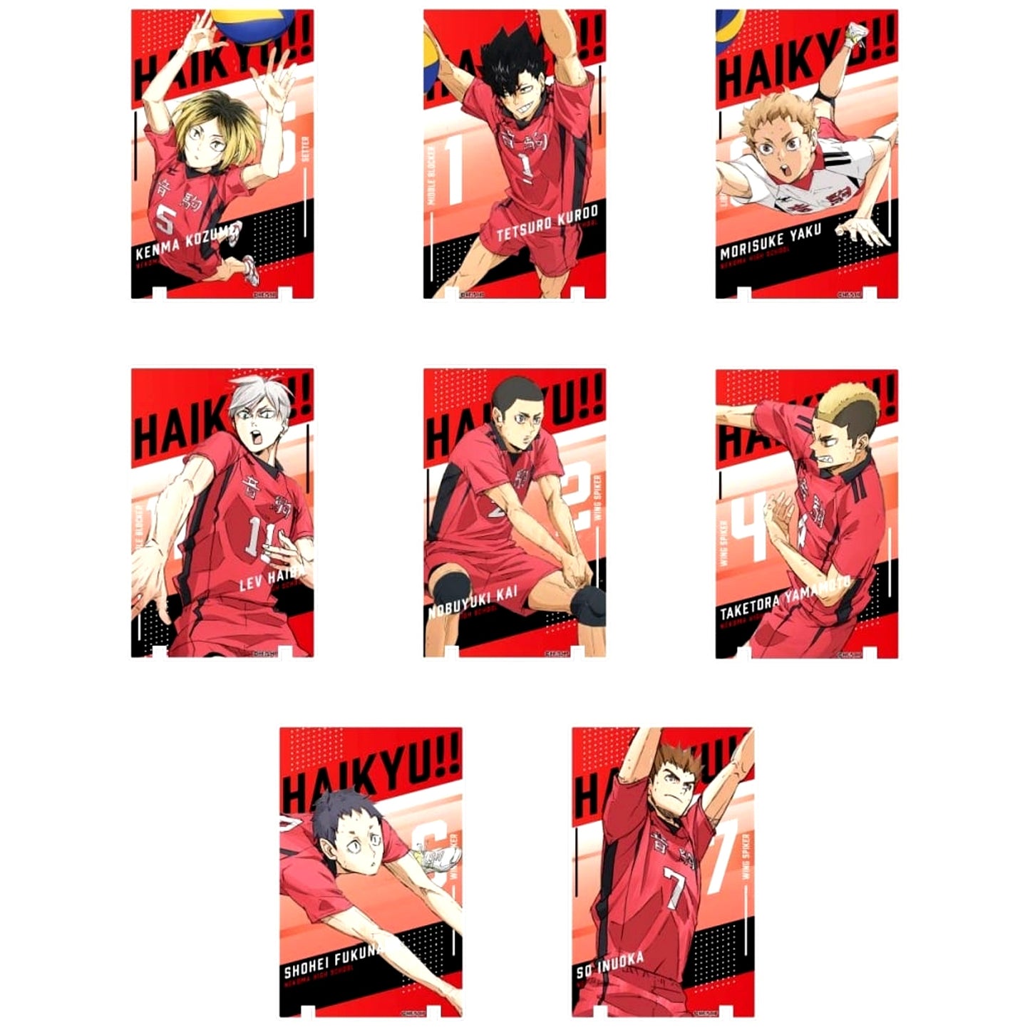 All 8 Types Set Art Panel Collection Haikyu!! The Dumpster Battle Vol.2 Nekoma High School BOX [USED]