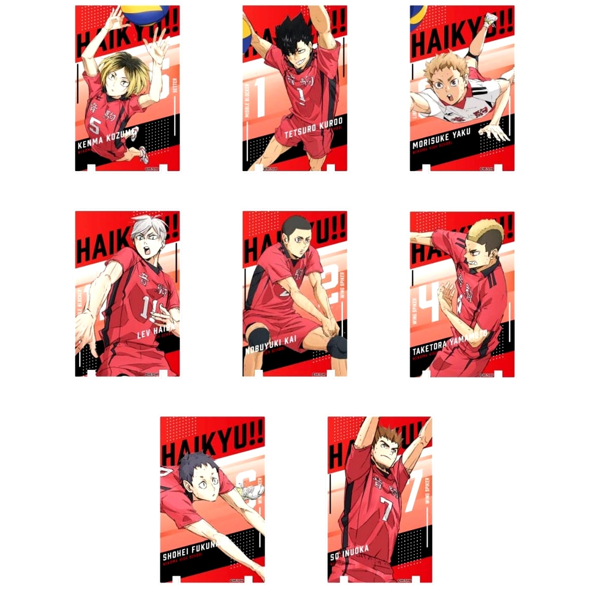 All 8 Types Set Art Panel Collection Haikyu!! The Dumpster Battle Vol.2 Nekoma High School BOX [USED]