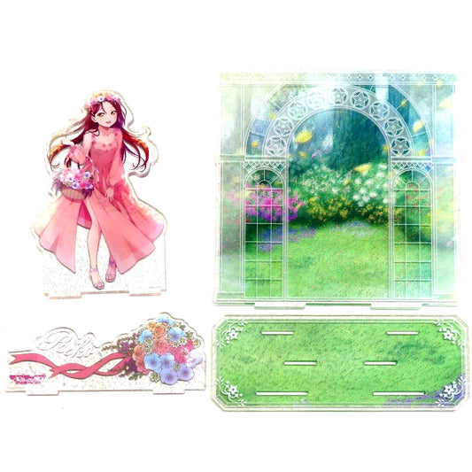 Riko Sakurauchi Flower Party Big Diorama Acrylic Stand Love Live! Sunshine!! Molly Fantasy & PALO Limited [USED]