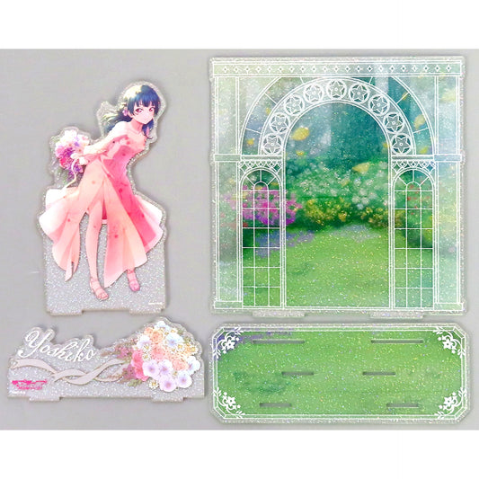 Yoshiko Tsushima Flower Party Big Diorama Acrylic Stand Love Live! Sunshine!! Molly Fantasy & PALO Limited [USED]