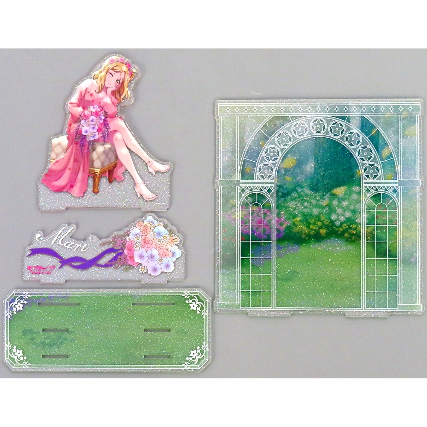 Mari Ohara Flower Party Big Diorama Acrylic Stand Love Live! Sunshine!! Molly Fantasy PALO Ltd [USED]