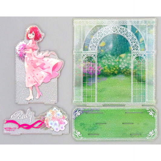 Ruby Kurosawa Flower Party Big Diorama Acrylic Stand Love Live! Sunshine!! Molly Fantasy PALO Limited [USED]