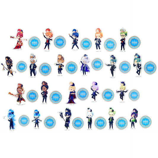 Set of 22 Disney Twisted-Wonderland Tsumuste Ver. Mini Acrylic Stand Collection [USED]