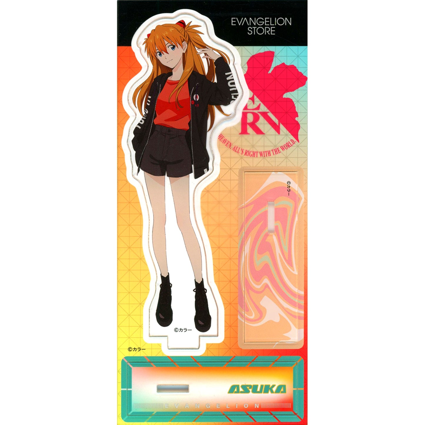 Asuka Shikinami Langley Parka style pilot Acrylic Stand Evangelion [USED]