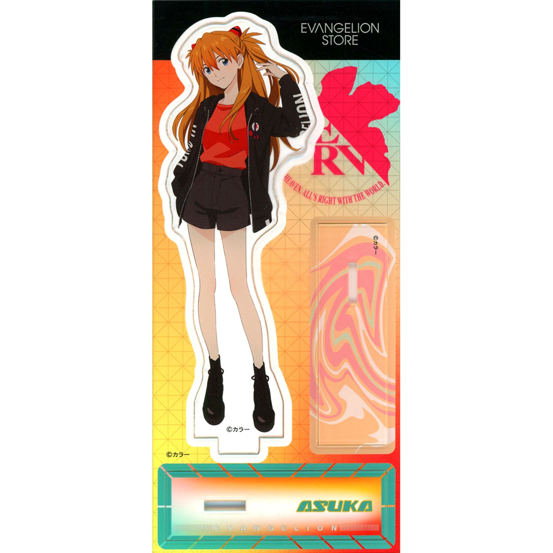Asuka Shikinami Langley Parka style pilot Acrylic Stand Evangelion [USED]