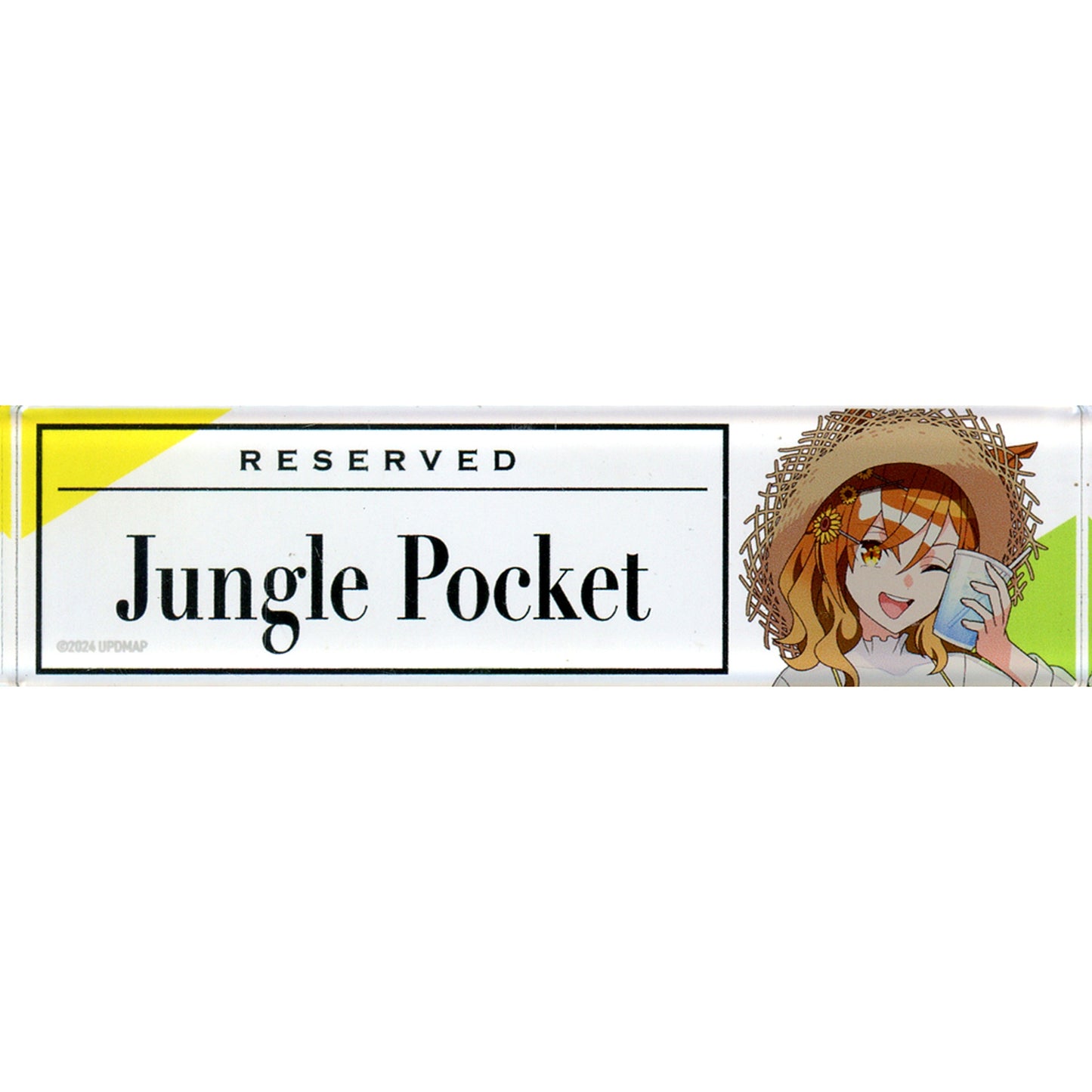 Jungle Pocket Vacances Ver. Umamusume Pretty Derby Beginning of a New Era x Chugai Grace Cafe Reserved Seat Style Desk Plate [USED]