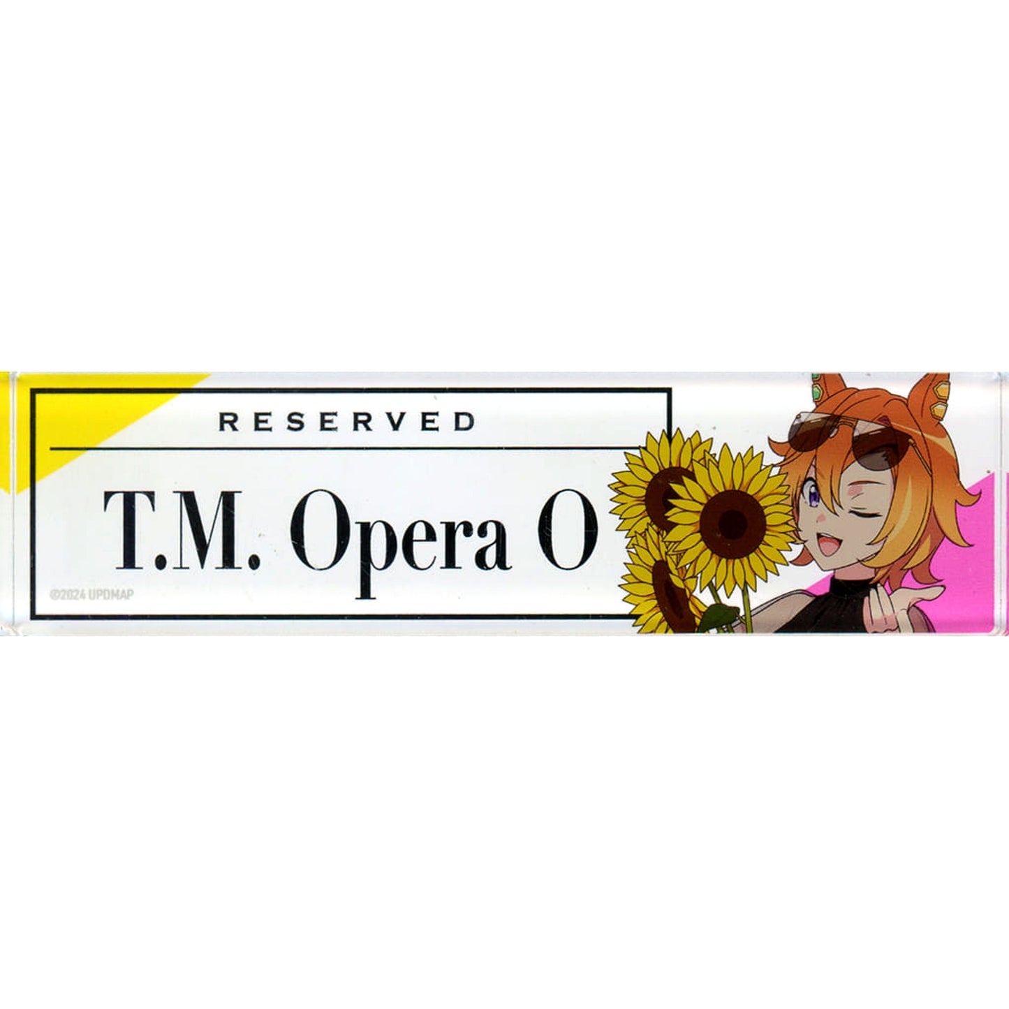 T M Opera O Uma Musume Pretty Derby Reserved Seat Style Desk Plate Vacation Ver Gekijoban Shinjidai no Tobira x Chugai Grace Cafe [USED]