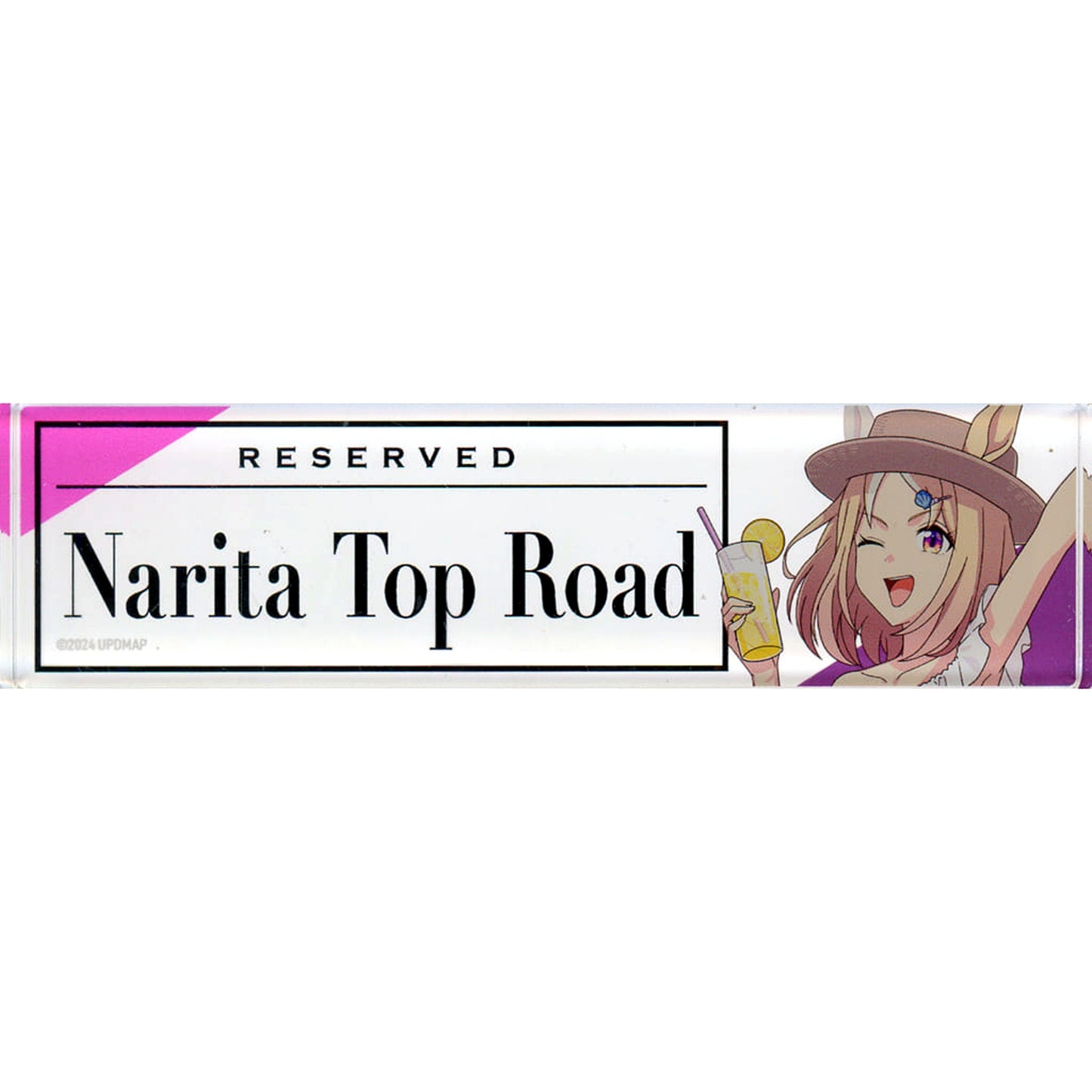 Narita Top Road Uma Musume Pretty Derby Reserved Seat Style Desk Plate Vacation Ver Gekijoban Shinjidai no Tobira x Chugai Grace Cafe [USED]